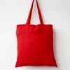 Ann My Dice red tote bag with Thorn album art, back (empty)